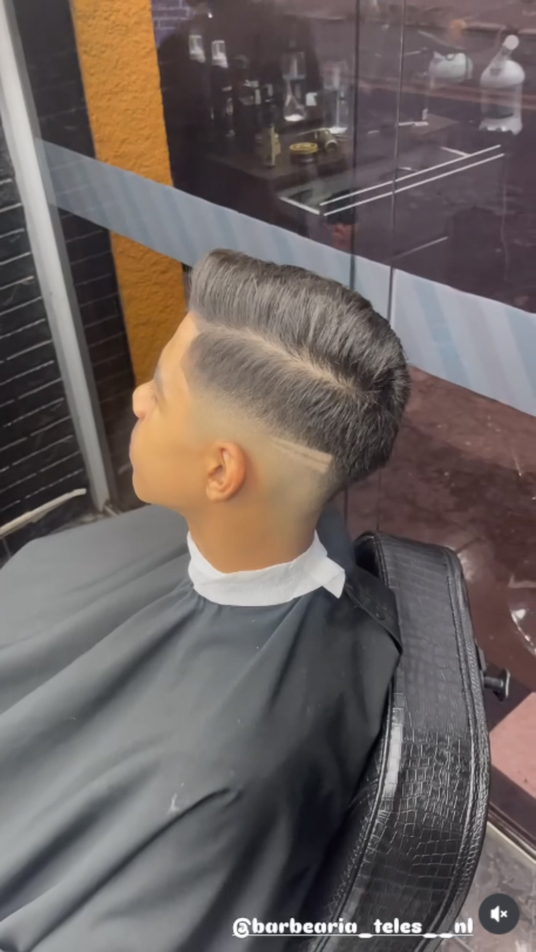 Degradê feito pela Barbearia Teles