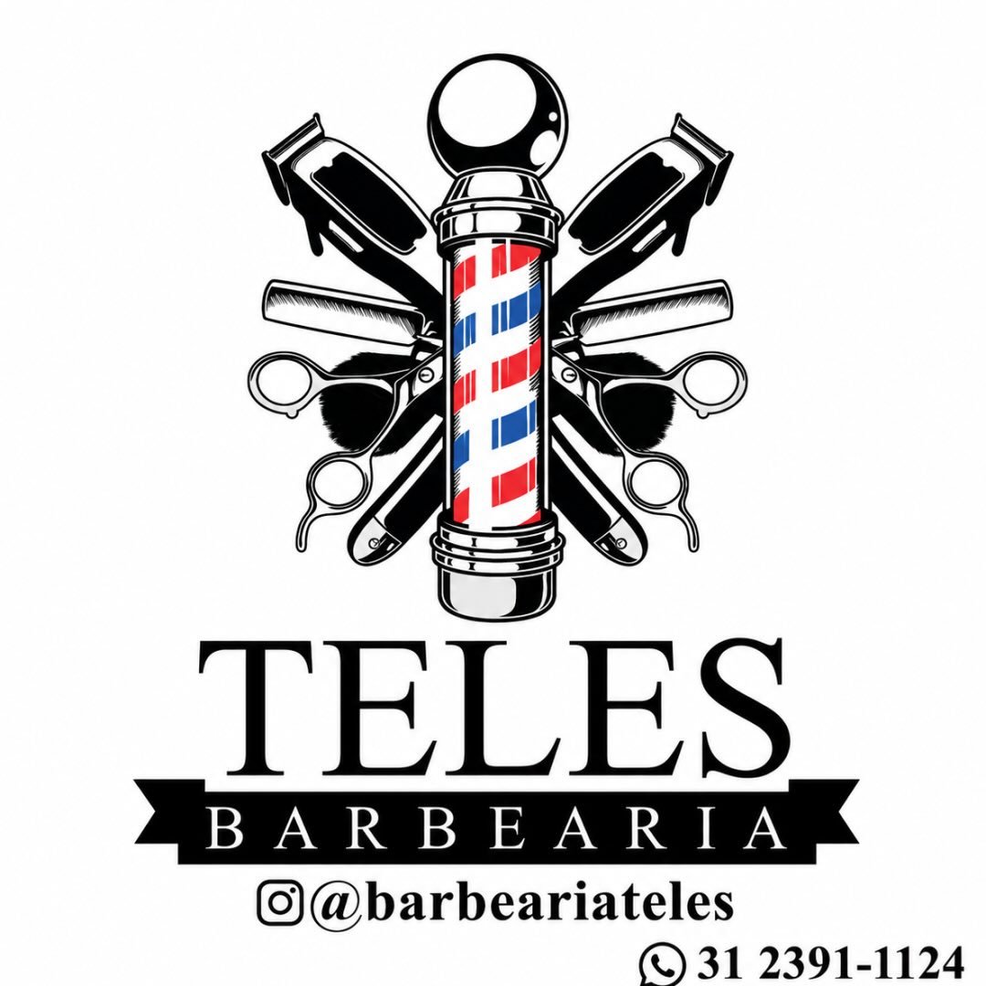 Logo Barbearia Teles